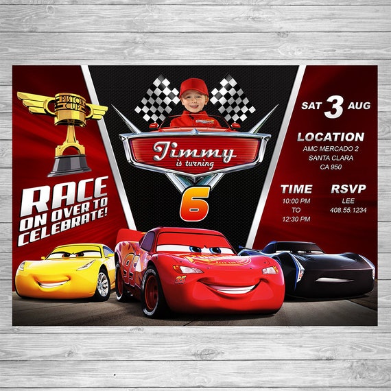 disney cars 3 birthday invitation cars 3 party invite disney cars printable invite
