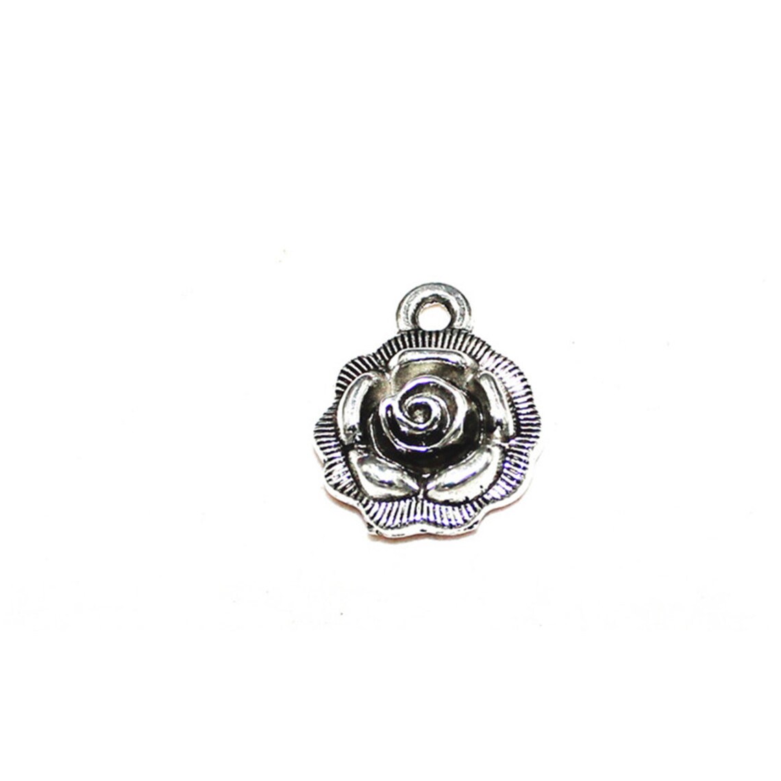 50pcs Zinc Alloy Rose Charms Jewelry Making DIY Hand Made Etsy