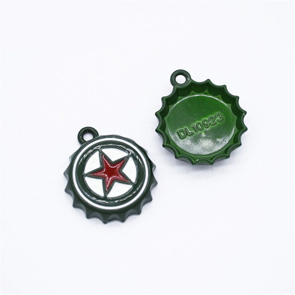 10pieces/lot star Bottle caps Charms Pendants Jewelry Making Etsy
