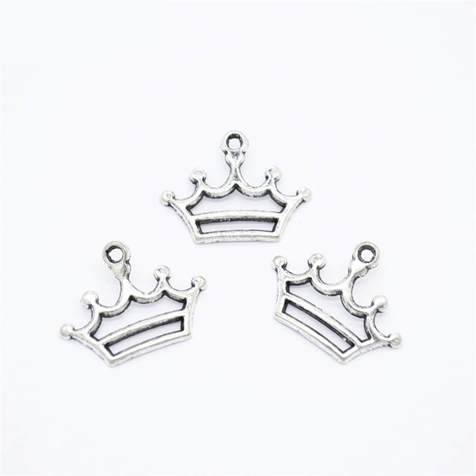 250pieces/lot crown Charms Pendants Jewelry Making DIY Etsy