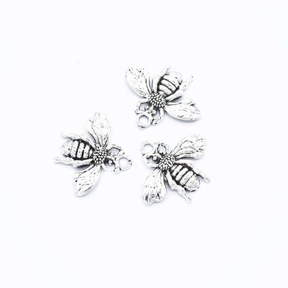 100pieces/lot bee Charms Pendants Jewelry Making DIY Handmade Etsy