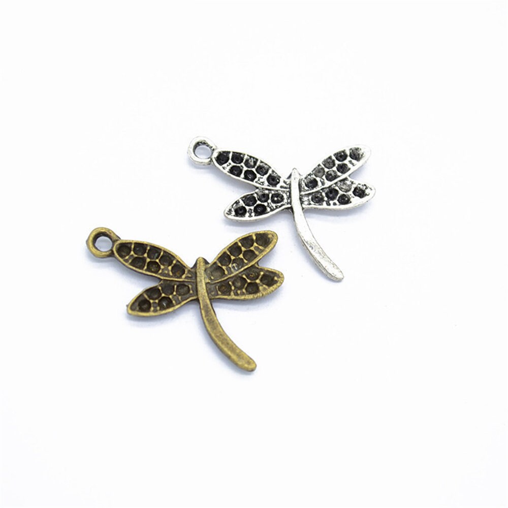 60pieces/lot dragonfly Charms Pendants Jewelry Making DIY Etsy