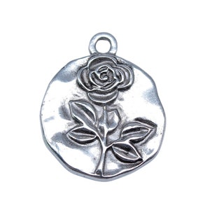 10pieces flower oval charm vintage silver pendants for Making DIY Handmade Tibetan  Jewelry accessories 18X21MM