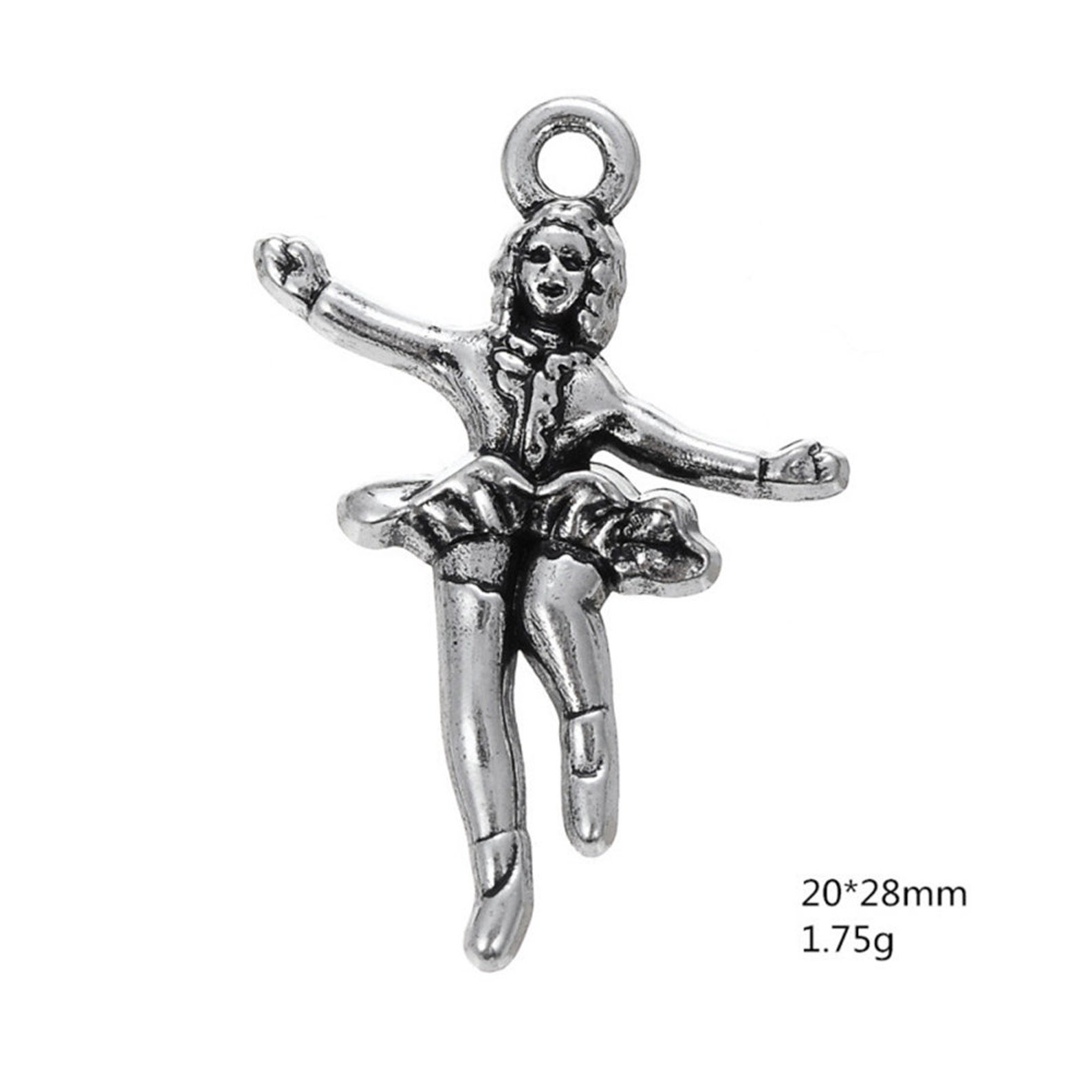 30pcs Dancing Girl Charm Charms For Jewelry Making Ballet Etsy