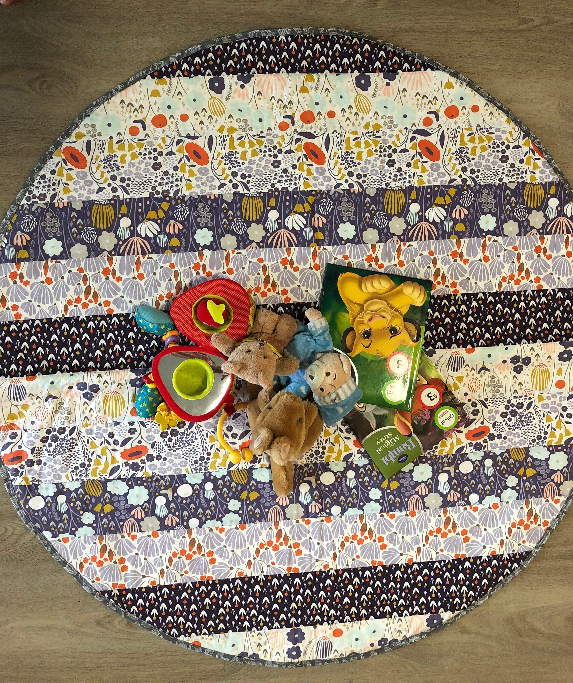 Organic Baby Play Mat reversible with 2 layers of cotton Etsy