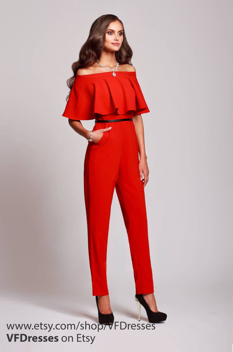 Blue jumpsuit womens jumpsuit wedding jumpsuit festive Etsy