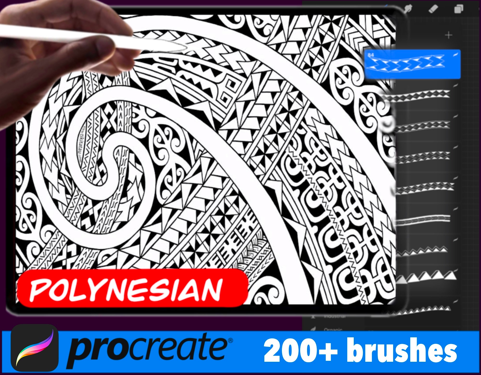 Polynesian Brush Set For Procreate 0 Plus Brushes Etsy Polynesian Brush Set For Procreate 0 Plus Brushes Etsy