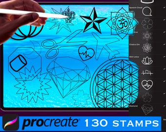 150 Formen - Procreate Stamp Pinsel aktualisiert