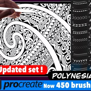 Polynesian brush set for procreate 450 brushes ( latest update! )