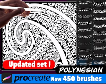 Polynesian Brush Set für Procreate 450 Brushes ( neuestes Update! )