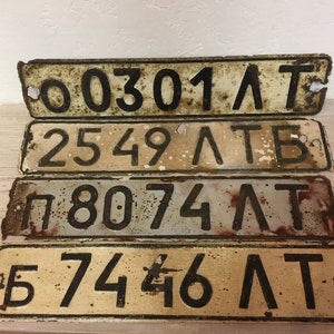 Placas de matrícula de coche, letrero de coche antiguo, matrículas antiguas, decoración de garaje