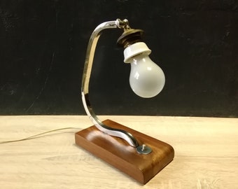 Vintage UdSSR Schreibtischlampe: Retro Metall Tischlampe, 1950er Jahre Wohndekor
