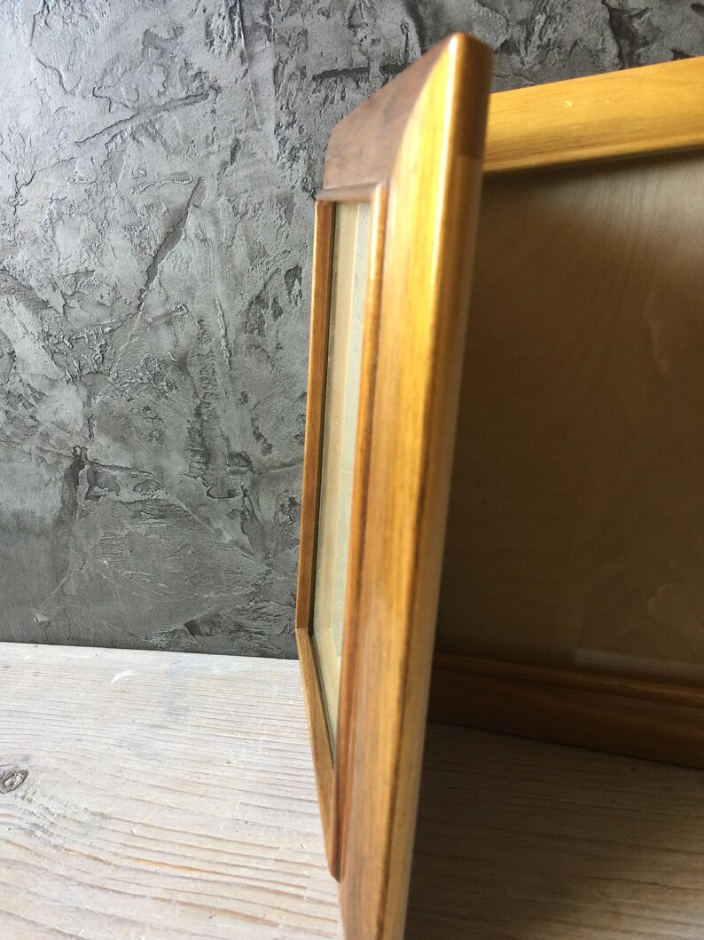 Vintage Wooden Frames Set of 3 Small Framesframes With Etsy