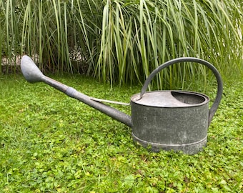Vintage Gießkanne 5 Liter aus Metall Gartendeko