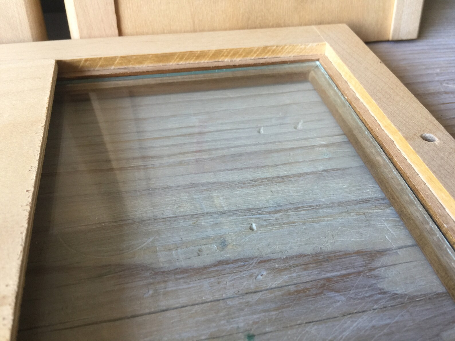 Vintage Wooden Frames Set of 3 Small Framesframes With Etsy