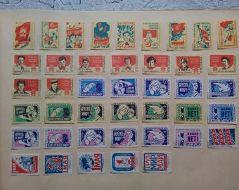 Matchbox Label 10 Vintage Matchbox Labels, Match Box Labels, - Etsy