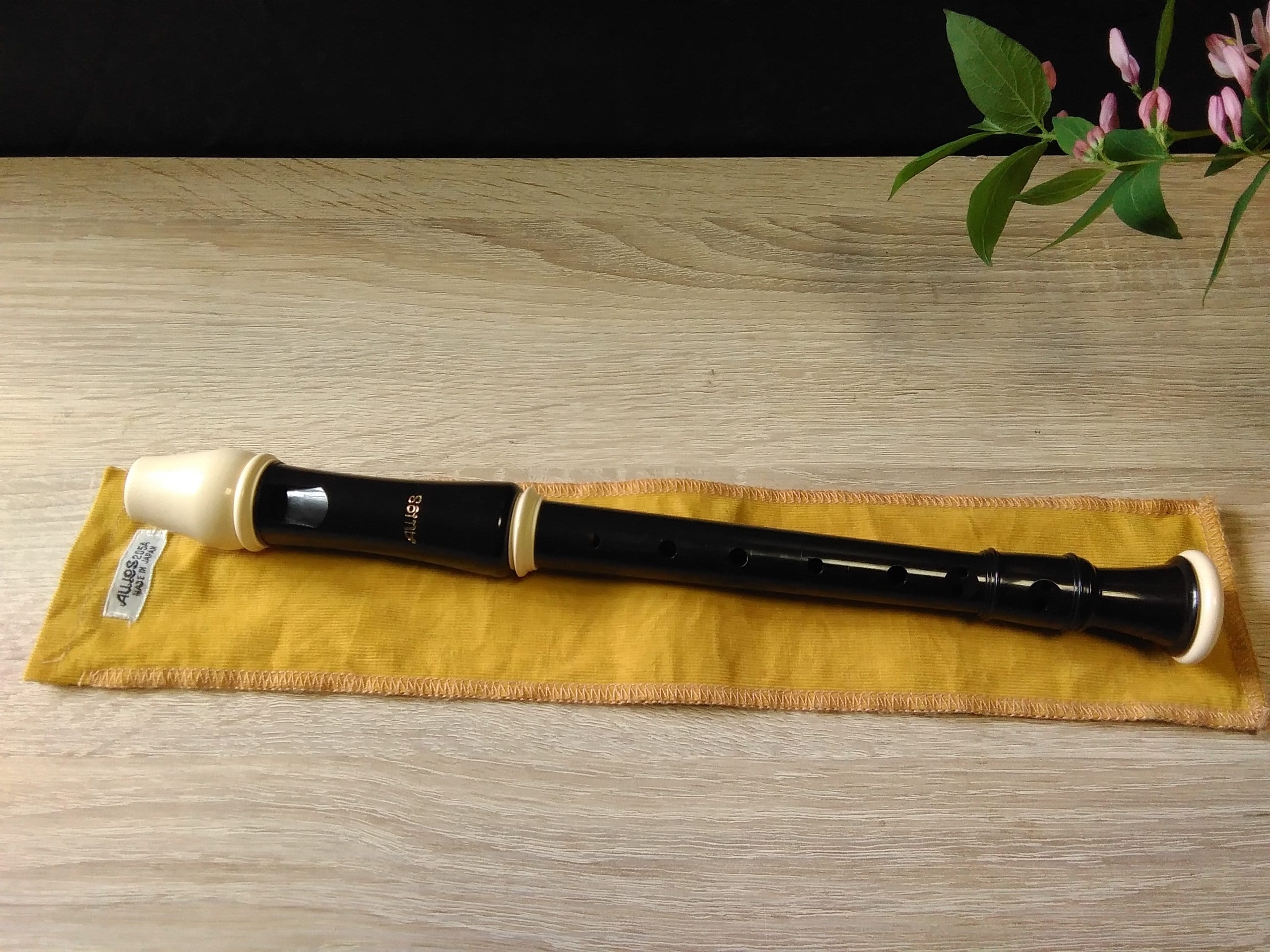 Vintage Aulos Recorder: Dark Brown Woodwind Flute, Made in Japan - Etsy