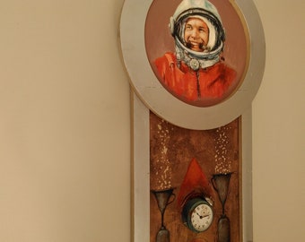 Ensamblaje: Pintura, Yuri Gagarin, Arte, El primer hombre en el espacio