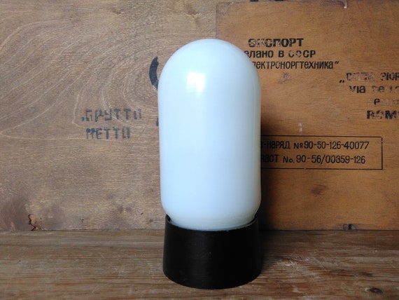 Vintage Industrial Sconce, Soviet Ceiling Pendant Lamp, Hallway Wall Light