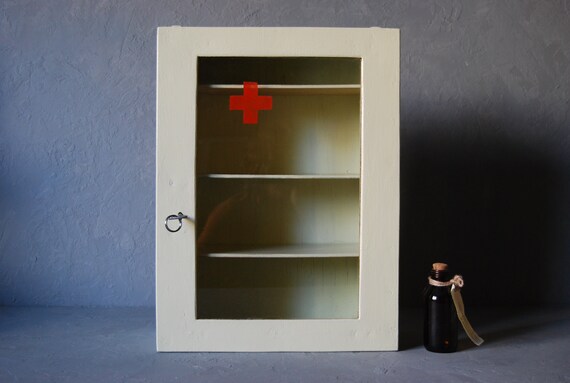 Vintage Medical Cabinet Pharmacy Cabinet Wooden Medical Box Etsy