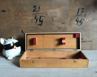 Scatola portaoggetti in legno vintage: arredamento rustico primitivo