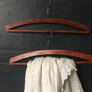 Vintage Clothes hangers, wooden clothes hangers, shirt hangers