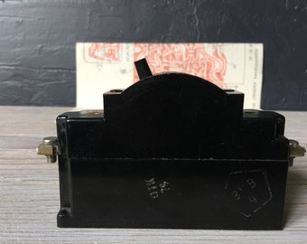 Circuit breaker - fuse, Electric switch and circuit breaker, vintage switch, steampunk project
