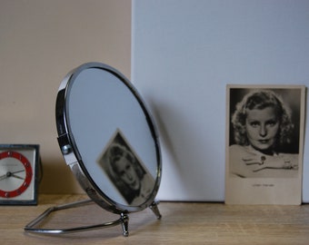 Round table mirror, retro mirror, bedroom decor