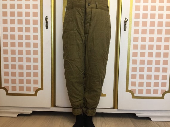 Vintage Quilted Trousers,pants Soft Winter Trousers Vatnik Trousers Cold  Weather Camouflage Warm Trousers 