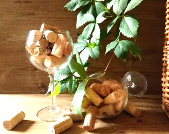 150 corchos de vino naturales usados: Materiales para manualidades