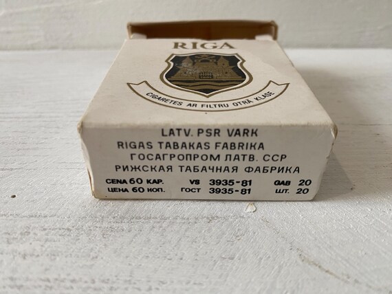 where to buy cigarettes in riga Vintage Empty Riga Cigarette Pack, Crafts & Collection