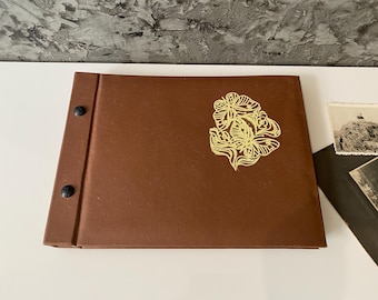 Vintage Brown Photo Album: 30 Sheet Scrapbook