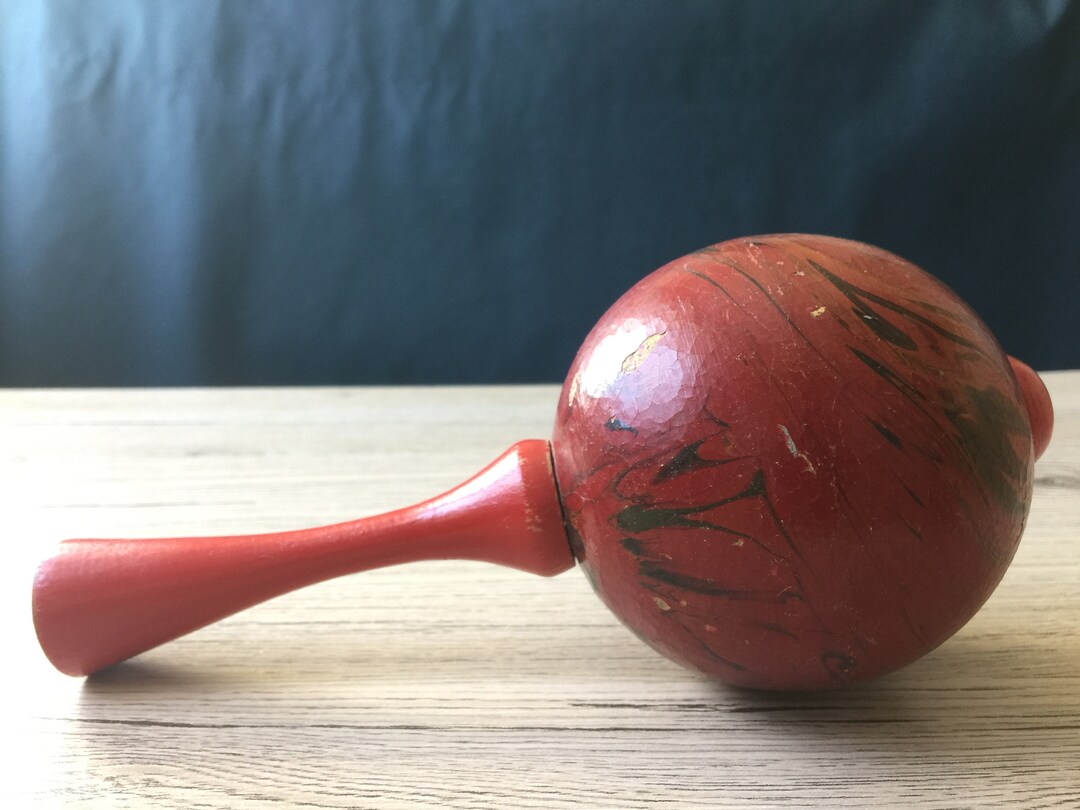 Vintage Souvenir Maraca , Decor, Child's Toy, Cozumel Musical Shaker ...