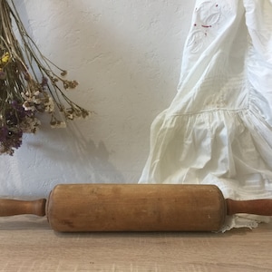 Rolling pin for dough, antique wooden rolling pin, kitchen decor
