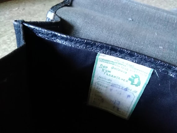 Military handbag,vintage bag,original retro,kirza… - image 6