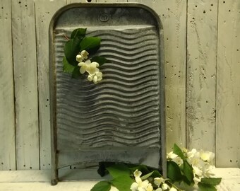 Vintage washboard, metal old washboard.