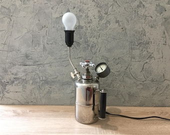 Table Lamp, Desk Lamp, Industrial Lighting, handmade, steampunk style