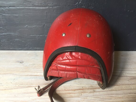 Vintage Motorcycle helmet, safety helmet, vintage… - image 9
