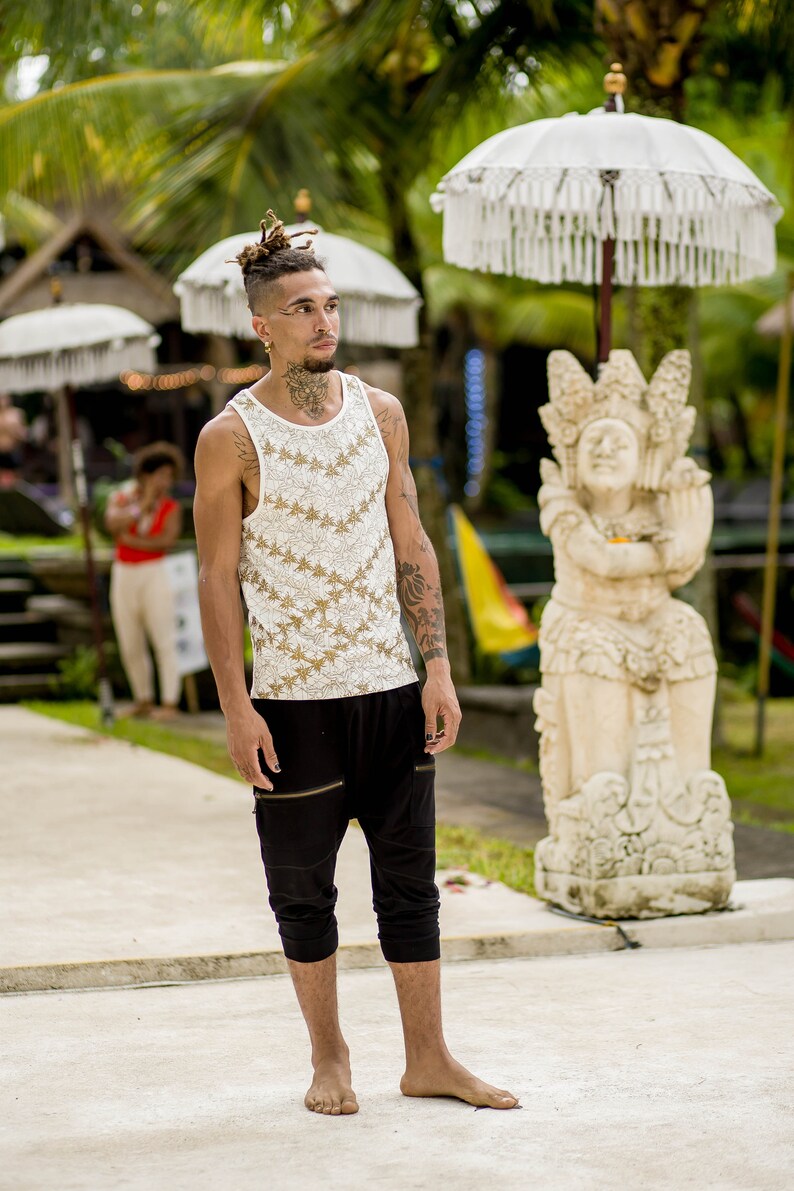 Sacred Geometry Mens Yoga Tank Top l Bamboo Shirt l Yoga T Etsy