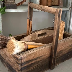 Antique workshop trolley with removable top, toolbox, workshop storage, trade