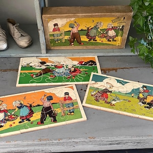 Ancien puzzle, jouet ancien, cadeau, collection