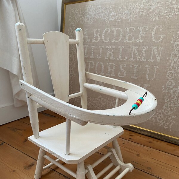 Petite chaise pour poupée, jouet ancien, nursery, chambre de fille