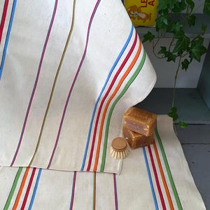 Pairs of antique tea towels, cotton and linen hand towels, antique linen