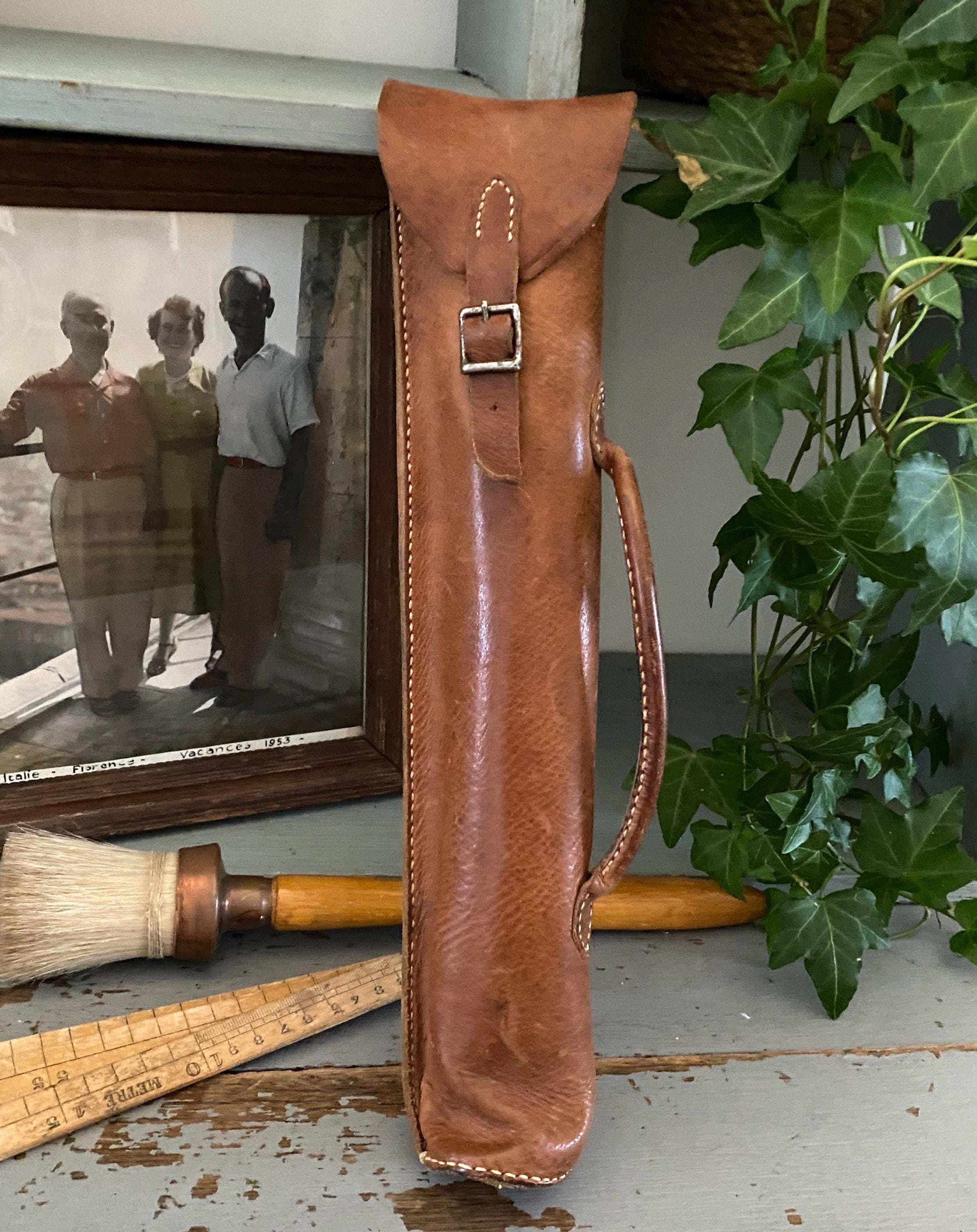 Alte leder werkzeugtasche