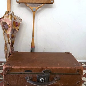 UNICA Vintage-Koffer, Aufbewahrung, Boho-Dekor, alter Koffer, Reise, Geschenk Bild 3
