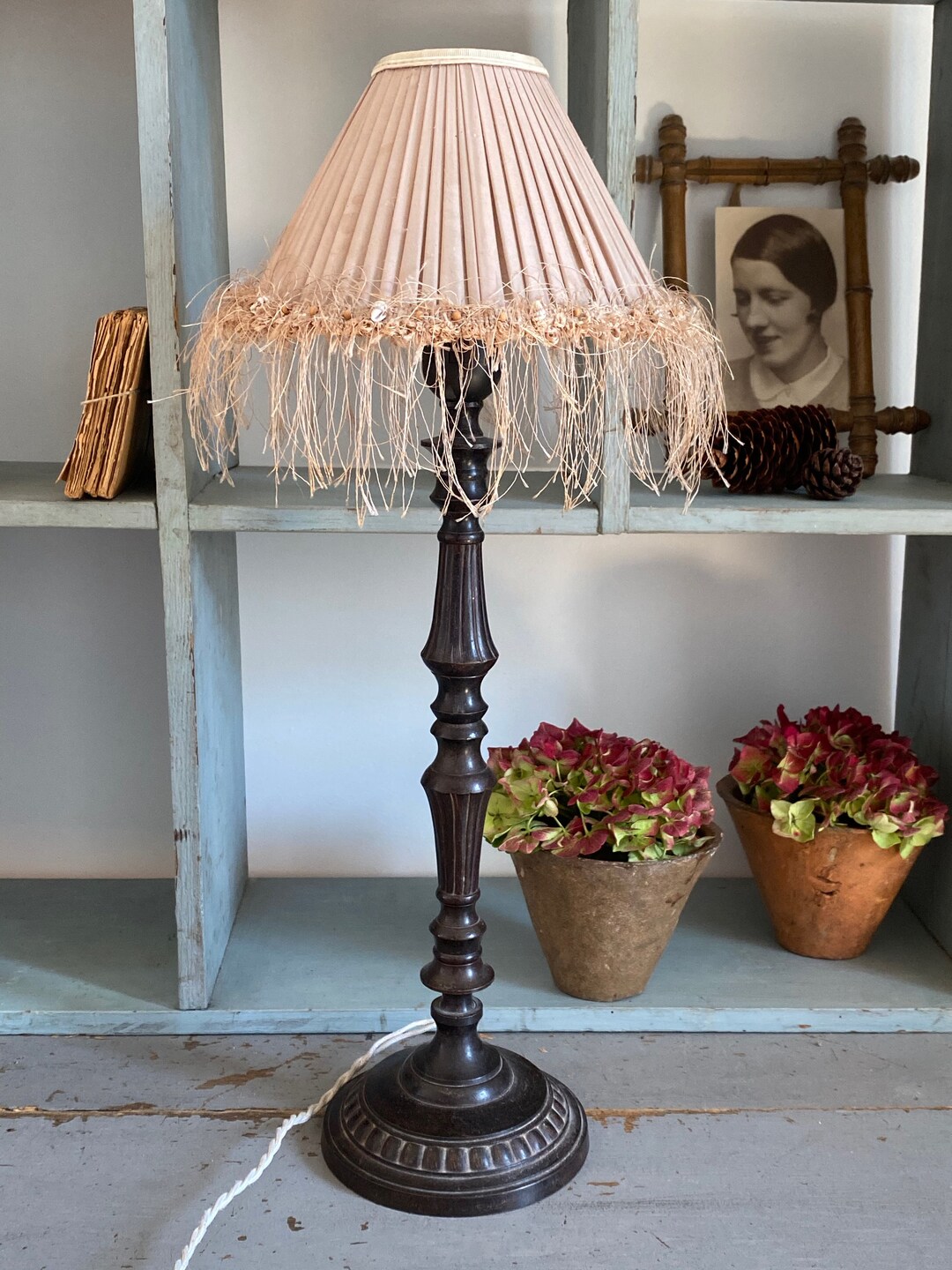 Cast Iron Lamp Base Chiseled Metal Baluster Accent Lamp Etsy