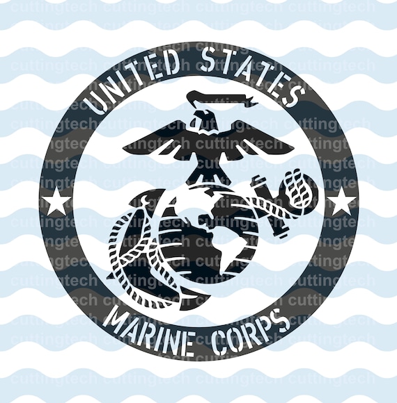 United States Marine Corps Emblem SVG PNG and STUDIO3 Cut