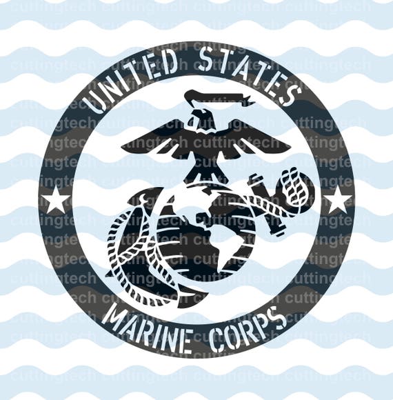 United States Marine Corps Emblem SVG PNG and STUDIO3 Cut