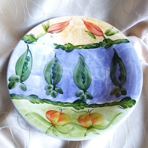 Włoska ceramiczna miska na owoce, włoski ceramiczny kosz na owoce, ceramiczna miska na środek stołu, włoski stojak na ciasto.
