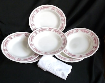 2 vintage keramische soepborden, soepborden, Italiaans servies, feestelijke tafelsoepborden, tafelcadeau voor twee